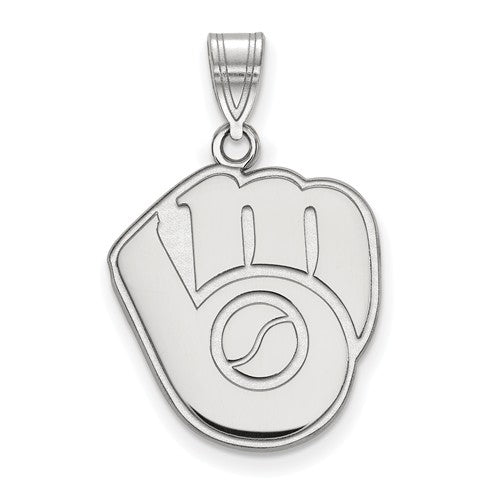 SS MLB  Milwaukee Brewers Large Cap Logo Pendant