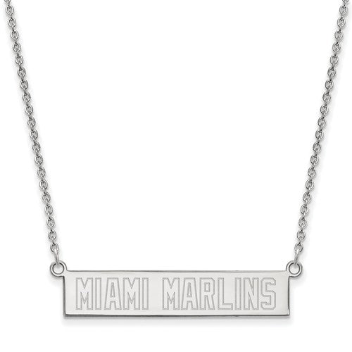 SS  Miami Marlins Small Bar Necklace