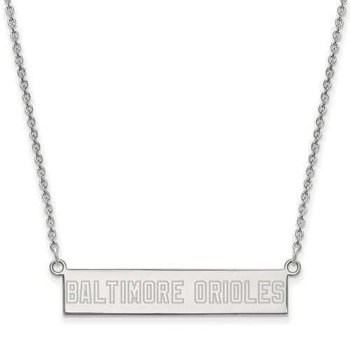 SS  Baltimore Orioles Small Bar Necklace