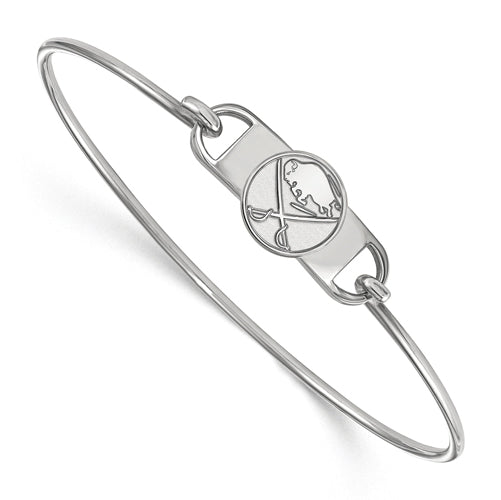 SS Buffalo Sabres Small Ctr Wire Bangle