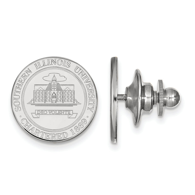 14kw Southern Illinois U Crest Lapel Pin