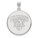14k White Gold LogoArt University of New Orleans Privateers Extra Large Disc Pendant