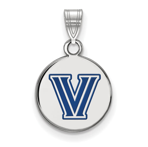 SS Villanova University Small Enamel Disc Pendant