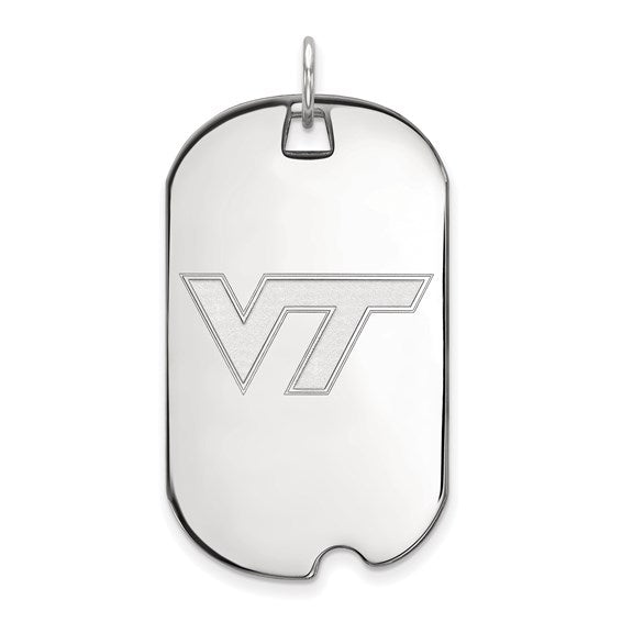SS Virginia Tech V-T Large Dog Tag Pendant