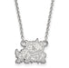 14kw Texas Christian University Small Athletic Frog Pendant w/Necklace