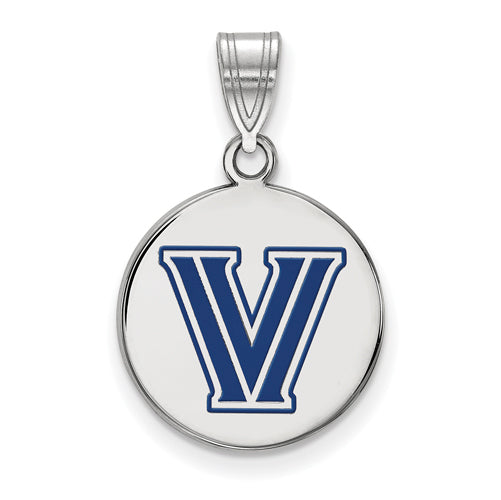 SS Villanova University Medium Enamel Disc Pendant
