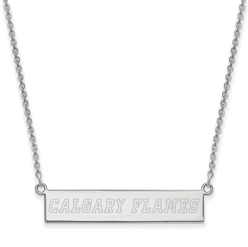 SS Calgary Flames Small Bar Necklace