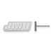 Sterling Silver Rhodium-plated LogoArt James Madison University J-M-U Extra Small Post Earrings