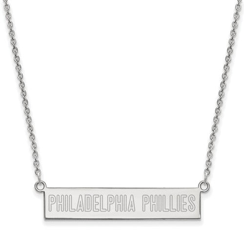 SS  Philadelphia Phillies Small Bar Necklace