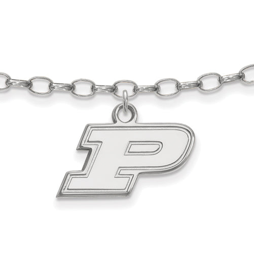 SS Purdue Letter P 9-inch Anklet