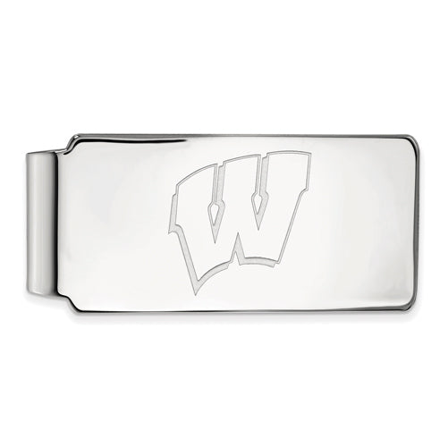 SS University of Wisconsin Letter W Money Clip