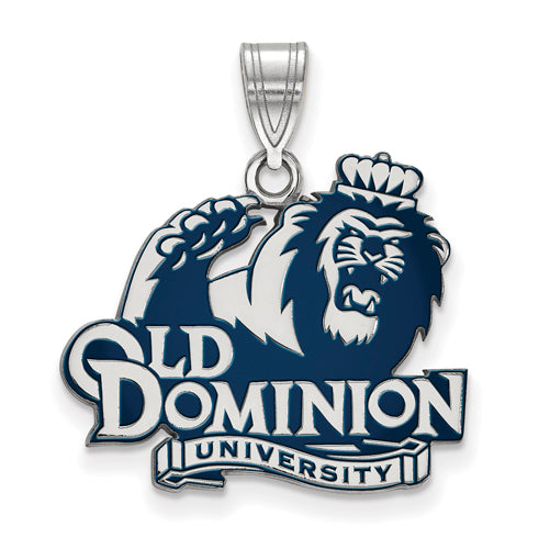 SS Old Dominion University Logo Large Enamel Pendant