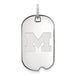 10kw University of Michigan Small Dog Tag