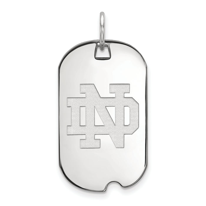 10kw University of Notre Dame Small Dog Tag Pendant
