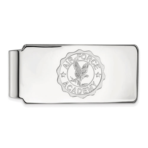 Sterling Silver US Air Force Academy Crest Money Clip