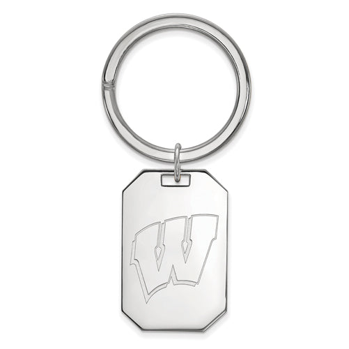 SS University of Wisconsin Letter W Key Chain