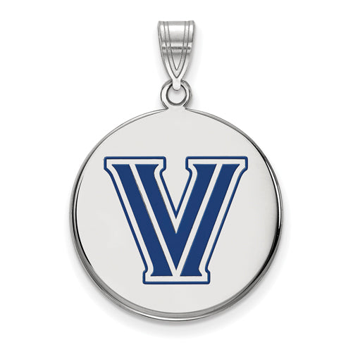 SS Villanova University Large Enamel Disc Pendant