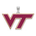 SS Virginia Tech Large Enamel VT Logo Pendant