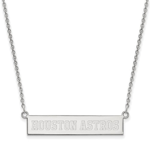SS  Houston Astros Small Bar Necklace