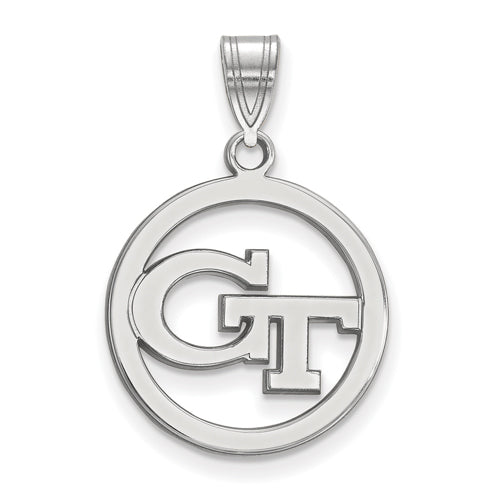 SS Georgia Institute of Technology Md Pendant in Circle