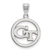 SS Georgia Institute of Technology Md Pendant in Circle