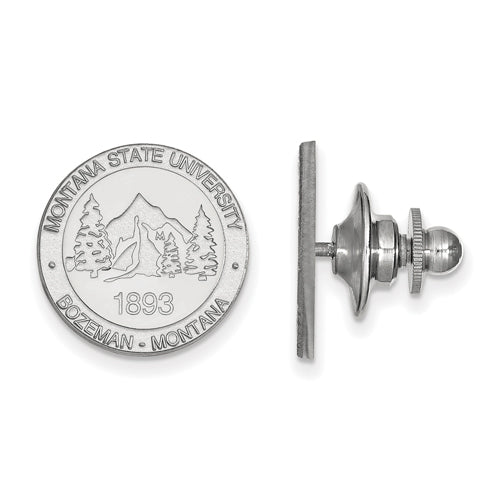 14kw Montana State University Crest Lapel Pin