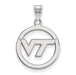 SS Virginia Tech Medium VT Logo Pendant in Circle