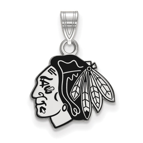 SS NHL Chicago Blackhawks Small Enamel Logo Pendant