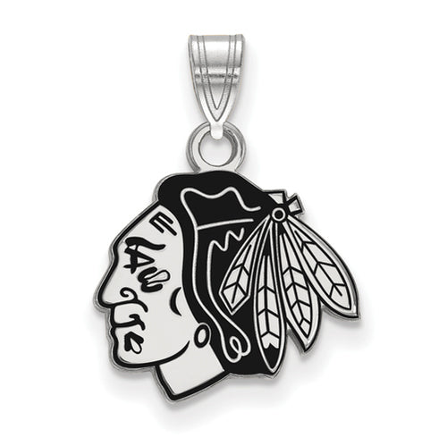 SS NHL Chicago Blackhawks Small Enamel Logo Pendant