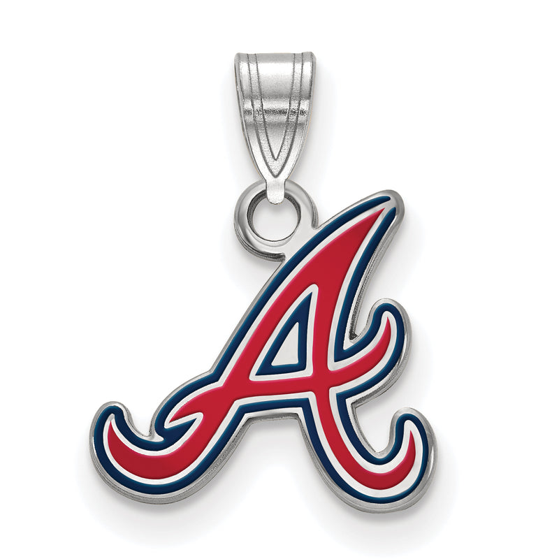  SS MLB Atlanta Braves Letter A Small Enameled Pendant