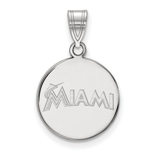 SS  Miami Marlins Medium "MIAMI" Disc Pendant