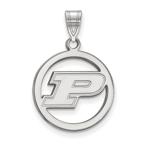 SS Purdue Med Pendant in Circle