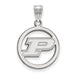 SS Purdue Med Pendant in Circle
