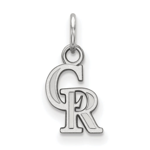  SS MLB Colorado Rockies C-R Extra Small Pendant