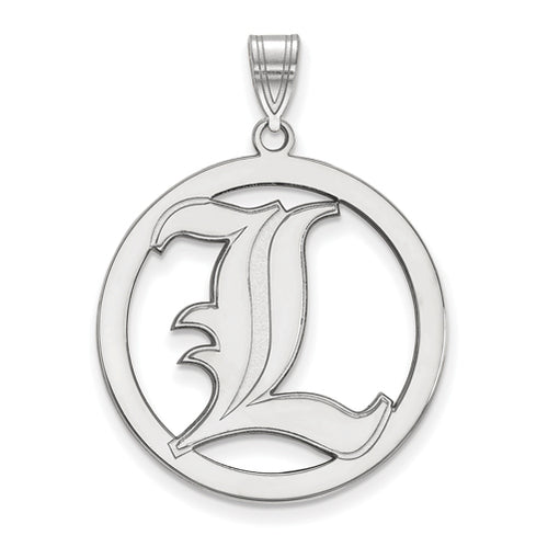 SS University of Louisville XL Pendant in Circle