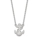 SS Navy Anchor Large Pendant w/Necklace