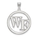 SS Wake Forest University L Pendant in Circle