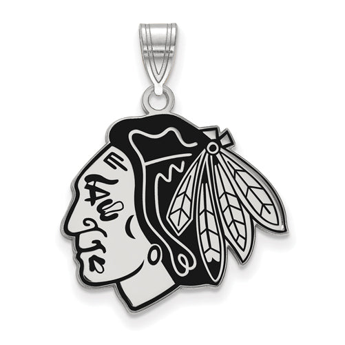 SS NHL Chicago Blackhawks Large Enamel Logo Pendant