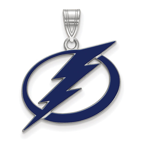 SS NHL Tampa Bay Lightning Large Enamel Pendant