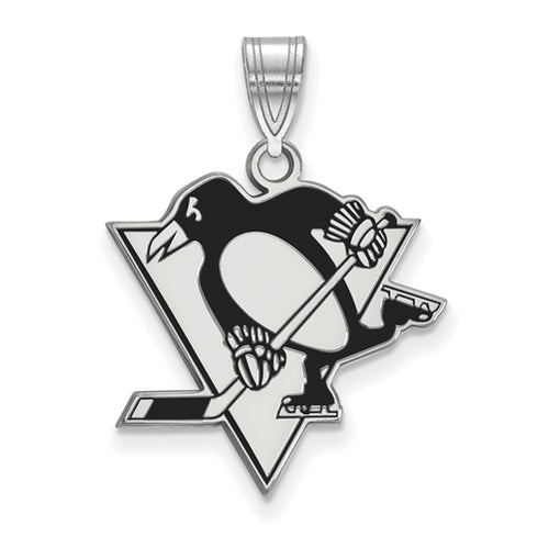 SS NHL Pittsburgh Penguins Large Enamel Pendant