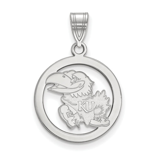SS University of Kansas Sm Pendant in Circle