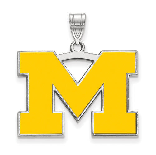 SS University of Michigan Large Enamel Pendant