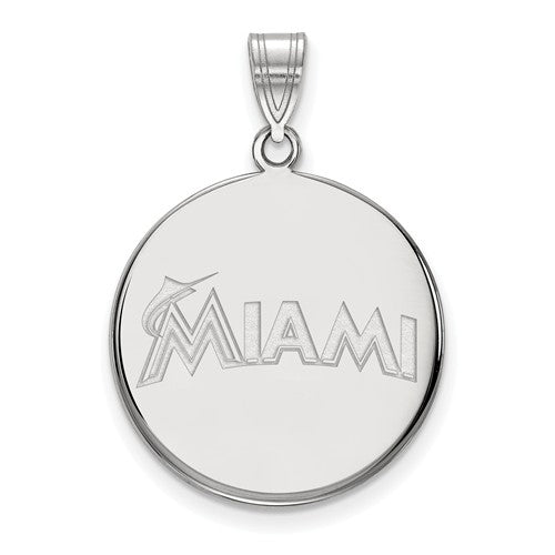SS  Miami Marlins Large "MIAMI" Disc Pendant