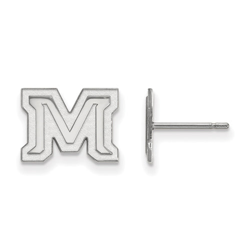 14kw Montana State University XS Post M Earrings