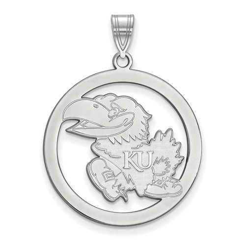 SS University of Kansas L Pendant in Circle
