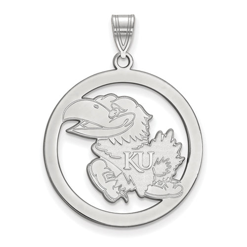 SS University of Kansas L Pendant in Circle