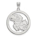 SS University of Kansas L Pendant in Circle