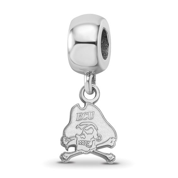SS East Carolina University Pirate XS Dangle Bead Charm w/ECU