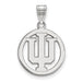 SS Indiana University Med Pendant in Circle