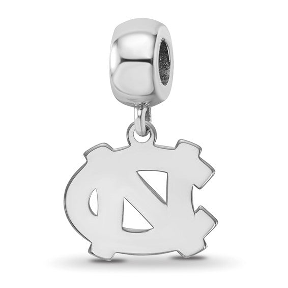 SS University of North Carolina N-C Small Dangle Bead Charm